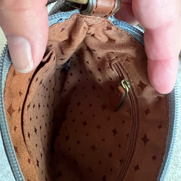 Fossil crossbody bag, Light blue - Picture 3 of 8